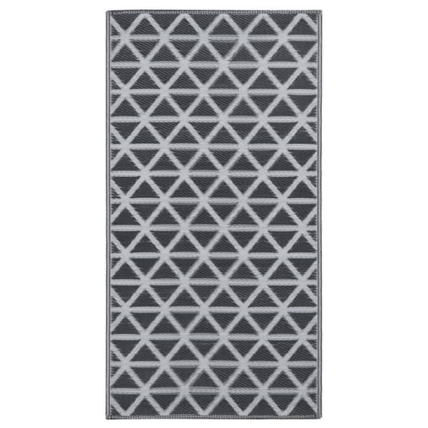 Utomhusmatta svart 120x180 cm PP