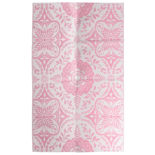 Utomhusmatta rosa 190x290 cm PP