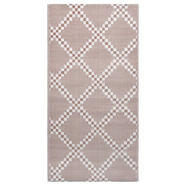 Utomhusmatta brun 160x230 cm PP