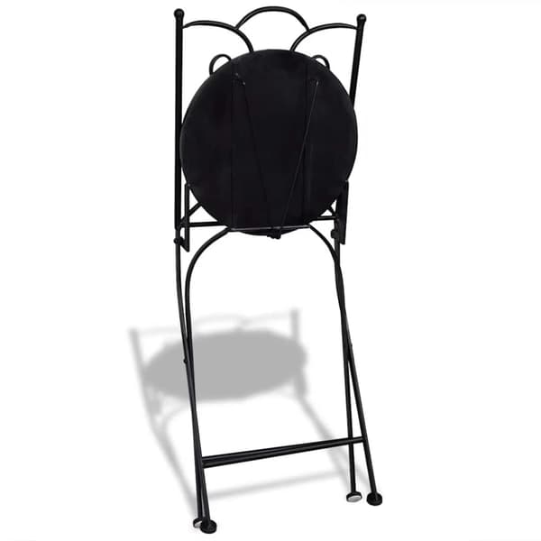vidaXL foldbare bistrostole 2 stk. keramik terracotta