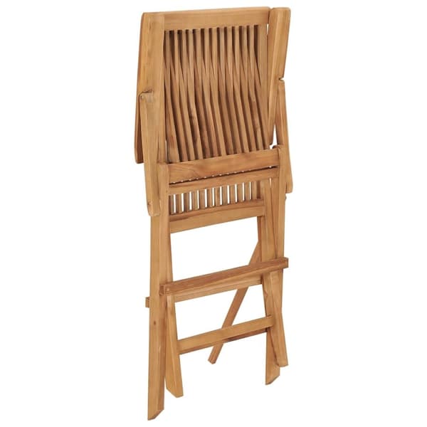 vidaXL foldbare havestole 2 stk. massivt teaktræ