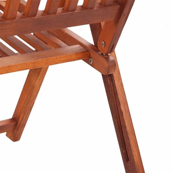 vidaXL Sammenleggbare stoler 2 stk heltre akasie brun