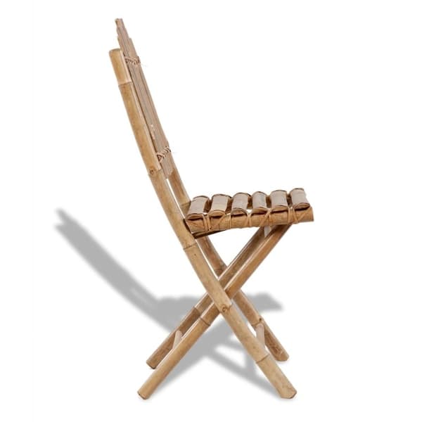 vidaXL foldbare havestole bambus 4 stk.