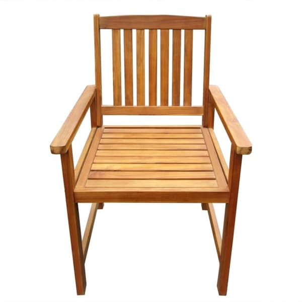 vidaXL Hagestoler 2 stk heltre akasie brun