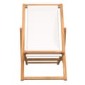 Miniatyrbillede 3 af 9: vidaXL dækstol 56x105x96 cm teak cremefarvet