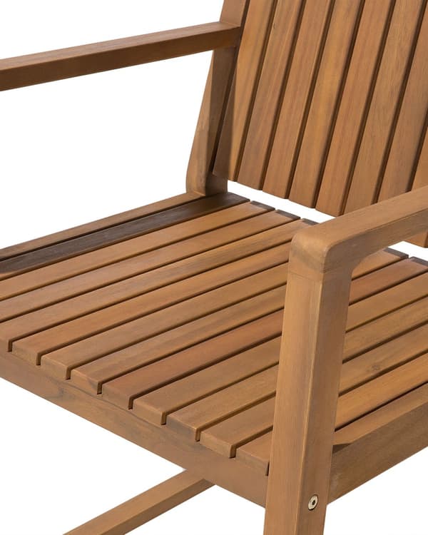 Havestol let akacietræ klassisk rustikt design modstandsdygtig over for UV-stråler til veranda og altan