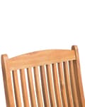 Pikkukuva 7 / 11: Puutarhatuoli vaalea 42 x 93 x 48 cm akaasia 2 kpl kokoontaitettava luonnonvalkoinen pehmuste