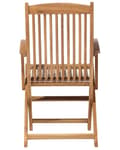 Miniatyrbillede 4 af 11: Havestole Lyst Akacietræ Sæt 2 stk Udendørs Sammenklappelige Klapstole Foldbar Træstole Rustikt Design Lamel Ryg til Terrasse Have Retro