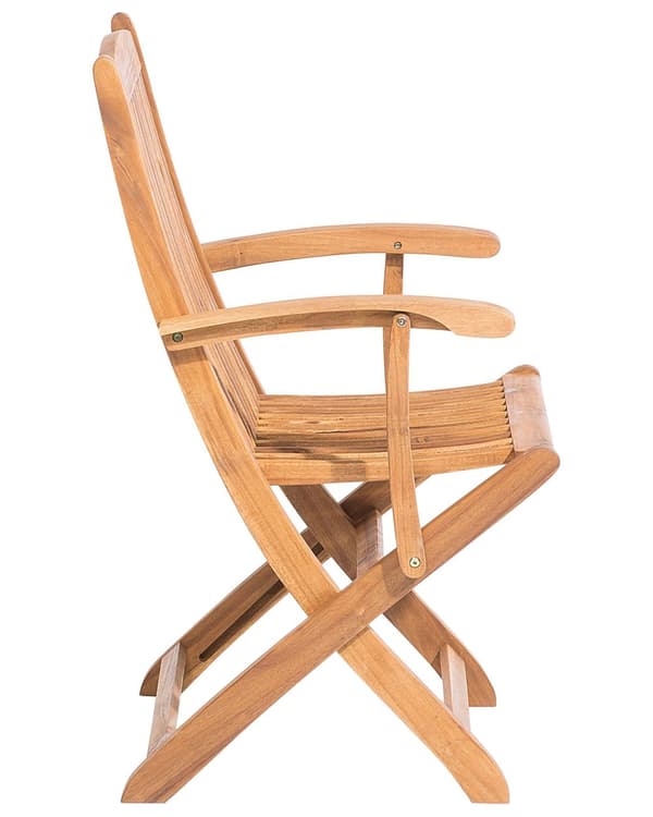 Havestole Lyst Akacietræ Sæt 2 stk Udendørs Sammenklappelige Klapstole Foldbar Træstole Rustikt Design Lamel Ryg til Terrasse Have Retro