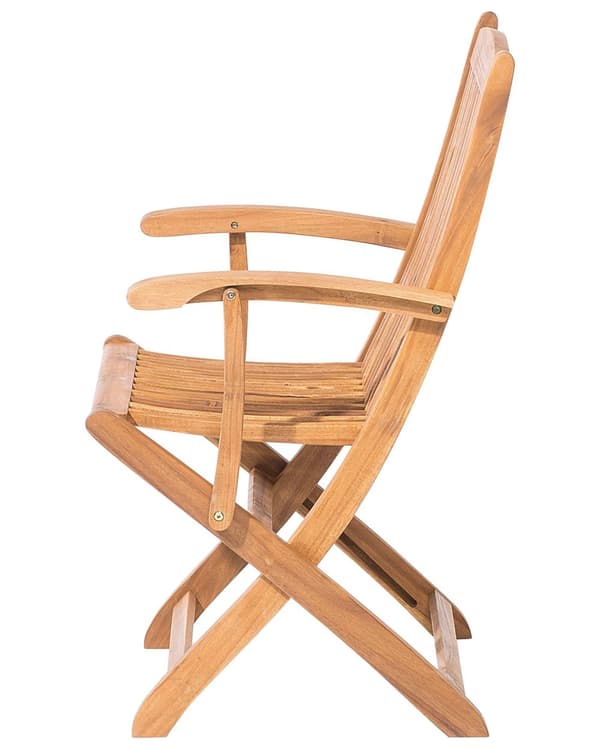 Havestole Lyst Akacietræ Sæt 2 stk Udendørs Sammenklappelige Klapstole Foldbar Træstole Rustikt Design Lamel Ryg til Terrasse Have Retro