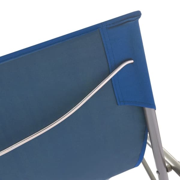 vidaXL foldbare strandstole 2 stk. stål og oxfordstof blå