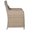 Miniatyrbillede 4 af 8: vidaXL havestole med hynder 2 stk. polyrattan brun