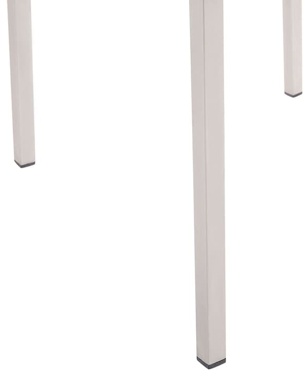 Sæt med 6 Sorte Havestole Tekstilsæder Stel af Rustfrit Stål Moderne Design Modstandsdygtighed over for UV-stråler