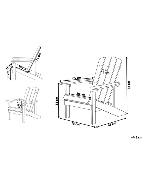 Dækstol Gul Plastik og Rustfrit Stål 88 x 88 x 75 cm Have Tilbehør til Altan Terrasse Indretning med Armlæn Skandinavisk Udendørs Retro Stil