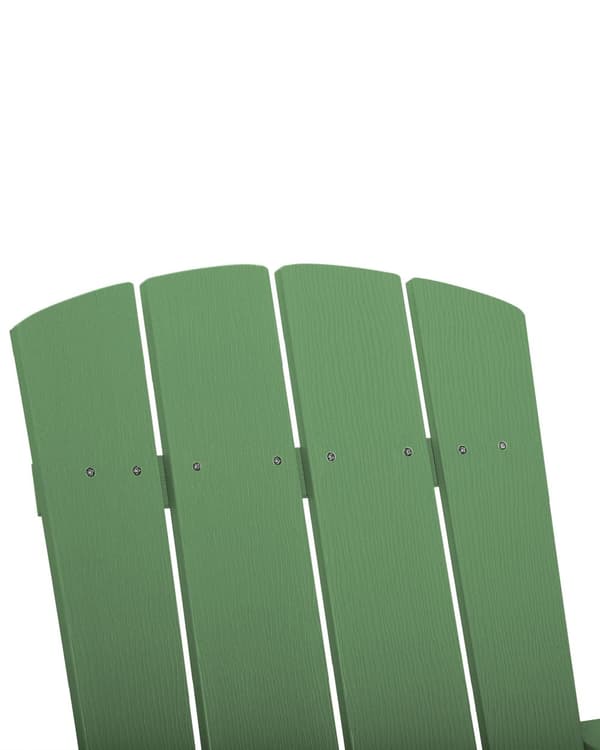 Dækstol Grøn Plastik og Rustfrit Stål 88 x 88 x 75 cm Have Tilbehør til Altan Terrasse Indretning med Armlæn Skandinavisk Udendørs Retro Stil