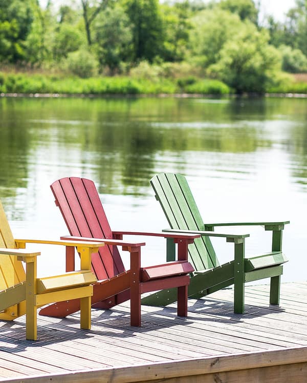 Dækstol Grøn Plastik og Rustfrit Stål 88 x 88 x 75 cm Have Tilbehør til Altan Terrasse Indretning med Armlæn Skandinavisk Udendørs Retro Stil