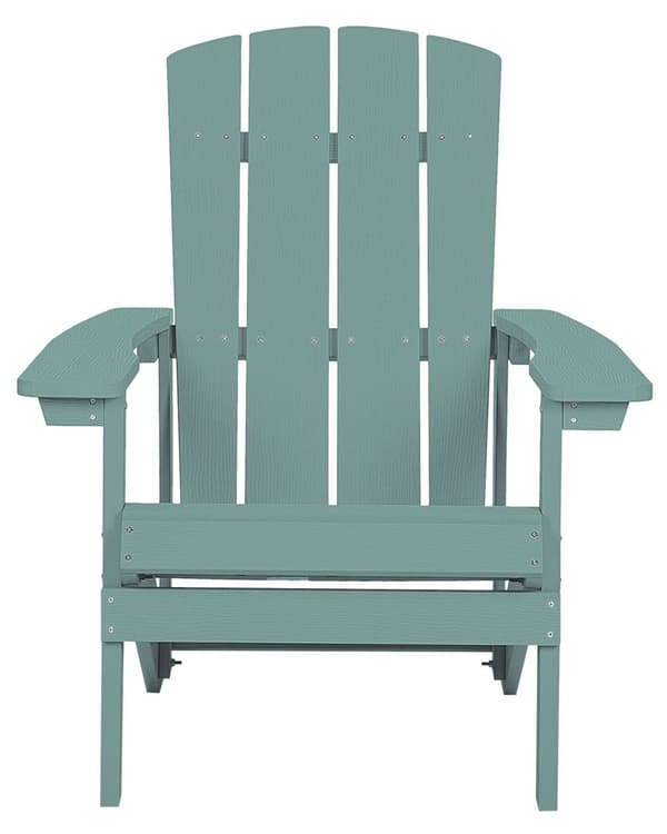 Dækstol Blå Plastik og Rustfrit Stål 88 x 88 x 75 cm Have Tilbehør til Altan Terrasse Indretning med Armlæn Skandinavisk Udendørs Retro Stil