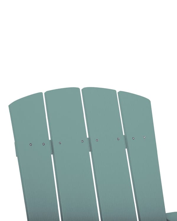 Dækstol Blå Plastik og Rustfrit Stål 88 x 88 x 75 cm Have Tilbehør til Altan Terrasse Indretning med Armlæn Skandinavisk Udendørs Retro Stil