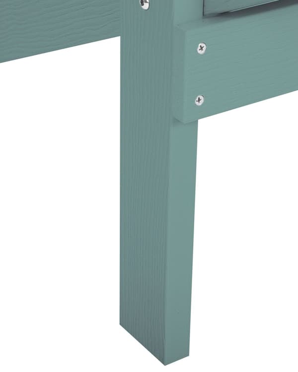 Dækstol Blå Plastik og Rustfrit Stål 88 x 88 x 75 cm Have Tilbehør til Altan Terrasse Indretning med Armlæn Skandinavisk Udendørs Retro Stil