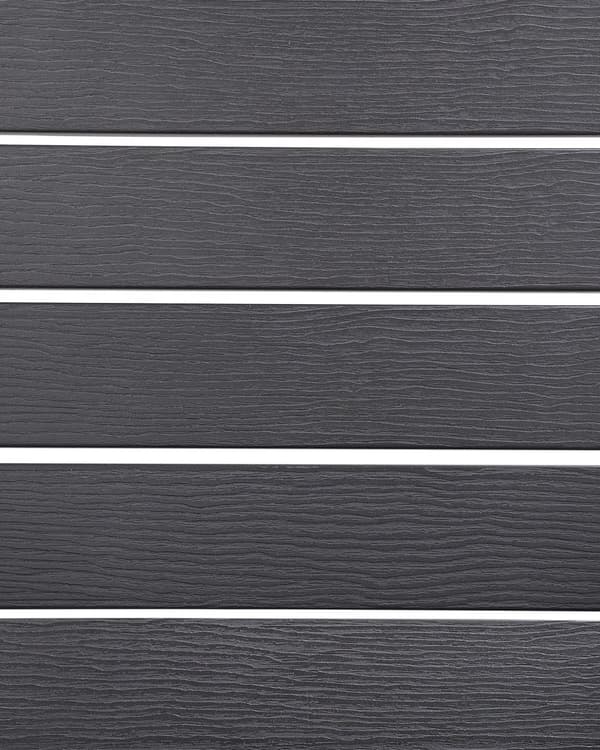Dækstol Mørkegrå Plastik Rustfrit Stål 88 x 88 x 75 cm Have Tilbehør til Altan Terrasse Indretning med Armlæn Skandinavisk Udendørs Retro Stil