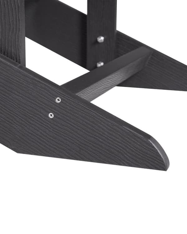 Dækstol Mørkegrå Plastik Rustfrit Stål 88 x 88 x 75 cm Have Tilbehør til Altan Terrasse Indretning med Armlæn Skandinavisk Udendørs Retro Stil