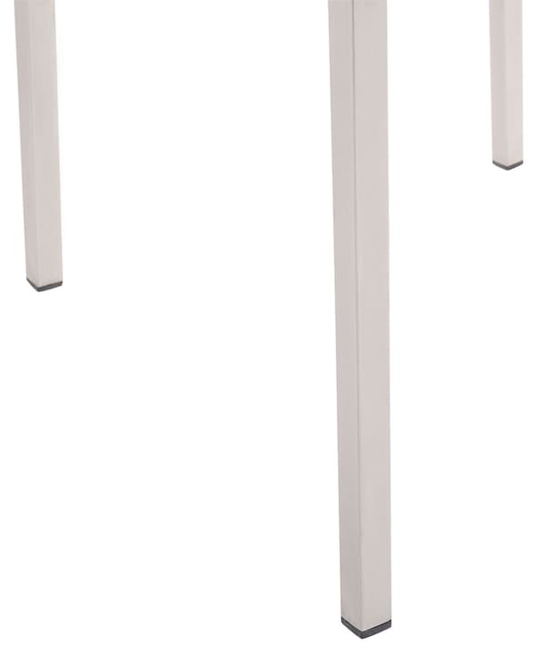Sæt med 6 Havestole Sort Polyrattan Sæder Stel af Rustfrit Stål Moderne Design Modstandsdygtighed over for UV-stråler