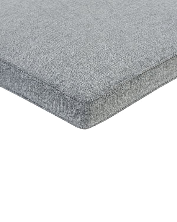 Puutarhatuoli vaalea 54 x 80 x 59 cm akaasia 8 kpl harmaa pehmuste nauhat irrotettava hylkivä
