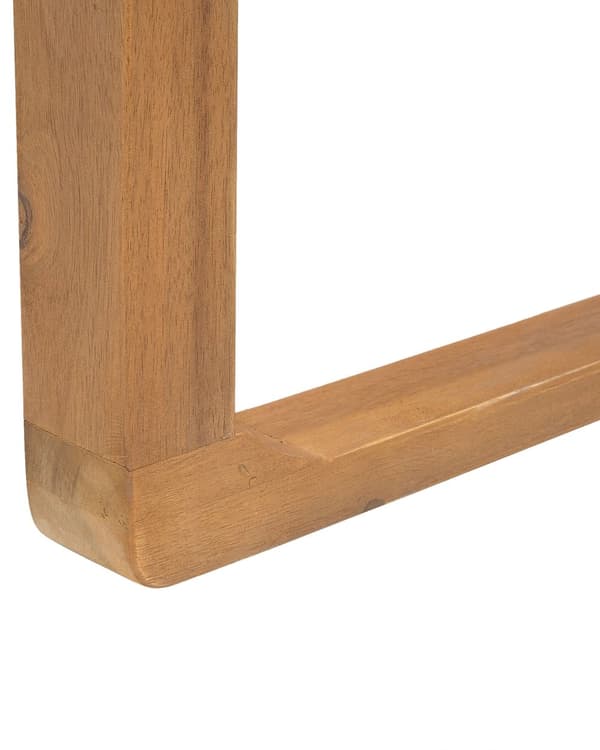 Puutarhatuoli vaalea 54 x 80 x 59 cm akaasia 8 kpl harmaa pehmuste nauhat irrotettava hylkivä