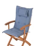 Miniatyrbillede 8 af 11: Havestole Lyst Akacietræ Sæt 2 stk Udendørs Sammenklappelige Klapstole Foldbar Træstole Rustikt Design Hynder til Terrasse Have Retro