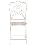Miniatyrbild 5 av 9: Trädgårdsstol 2 st Beige Metall Chic Elegant Utomhus
