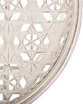 Miniatyrbild 9 av 9: Trädgårdsstol 2 st Beige Metall Chic Elegant Utomhus