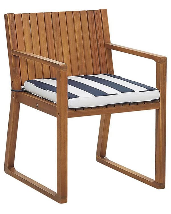 Havestole med puder blå grå metal 8 stk. havemøbler Havebord havestol Industriel Moderne Design Sæt Udendørs Møbler
