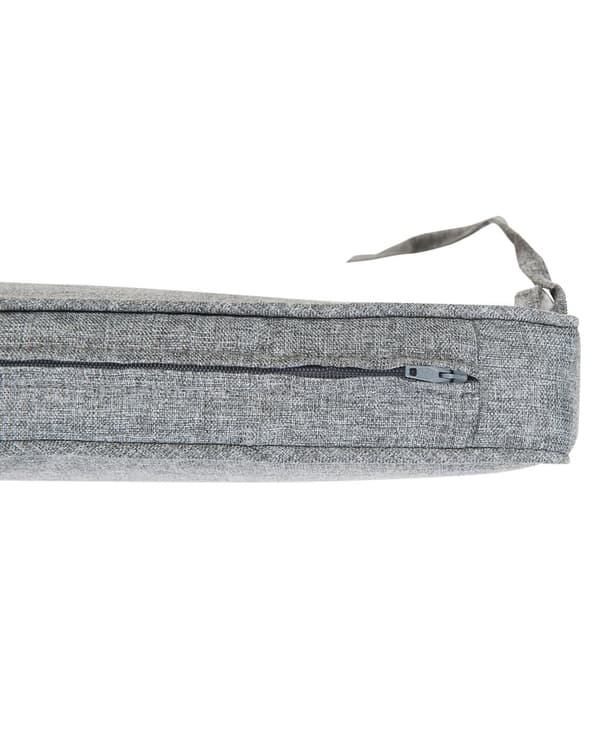 Havestol Lys akacietræ med grå pude Klassisk rustikt design UV-resistent til veranda og altan