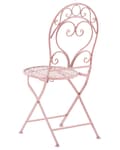 Miniatyrbillede 8 af 10: Havestole Lyserød Pulverlakeret Jern 2 stk 94 x 33 cm Moderne Cafesæt Retro Vintage-stil Accent til Terrasse og Altan Italiensk Indretning