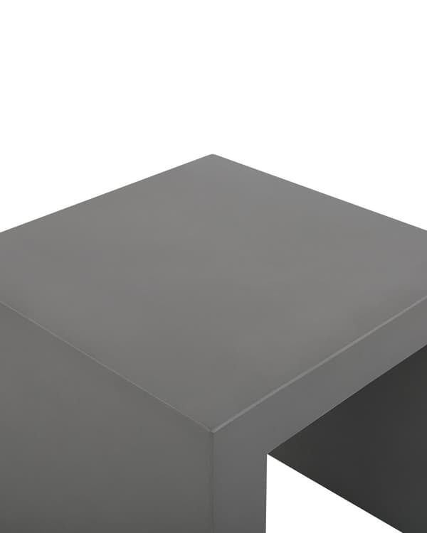 Sæt med 2 grå havestole beton moderne industriel stil