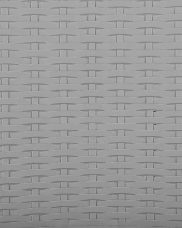 Havestole Lysegrå Plastik Sæt 60 x 89 x 56 cm Stabel Stole uden Armlæn Flet Moderne til Terrassen Haven Tilbehør Vejr Bestandig Materiale