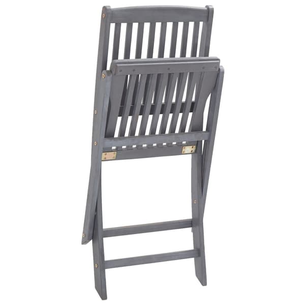 vidaXL Klappstoler 2 stk heltre akasie
