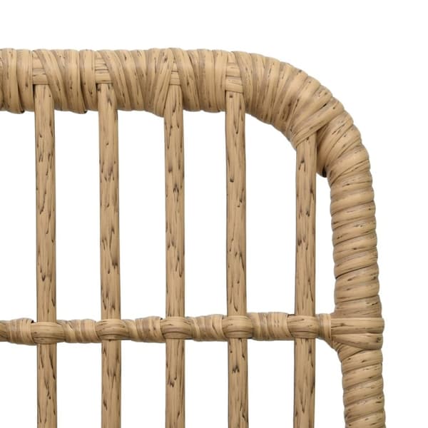 vidaXL havestole 2 stk. polyrattan egetræsfarve