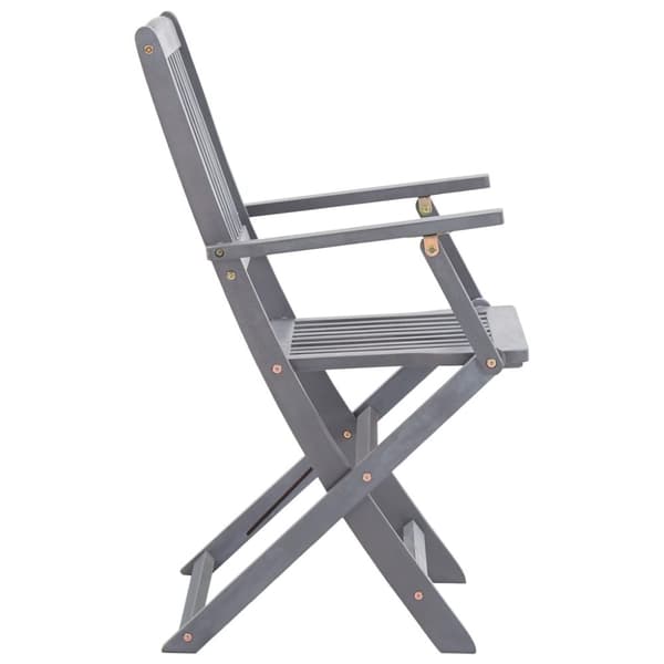 vidaXL Klappstoler 2 stk heltre akasie