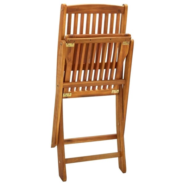 vidaXL Klappstoler 2 stk heltre akasie