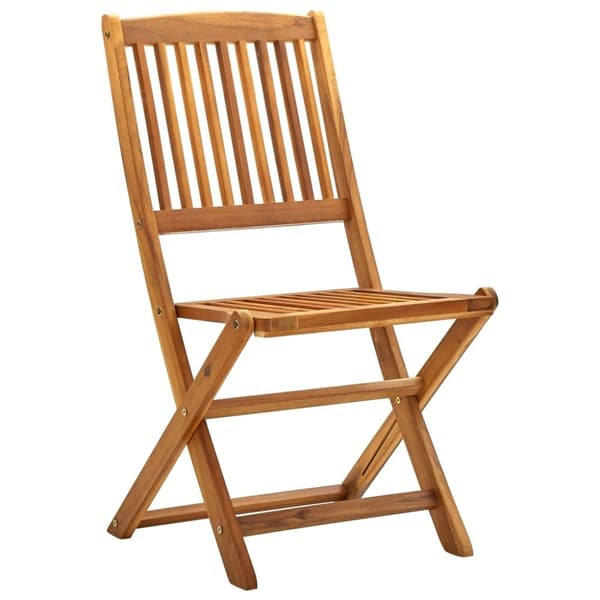 vidaXL Klappstoler 2 stk heltre akasie