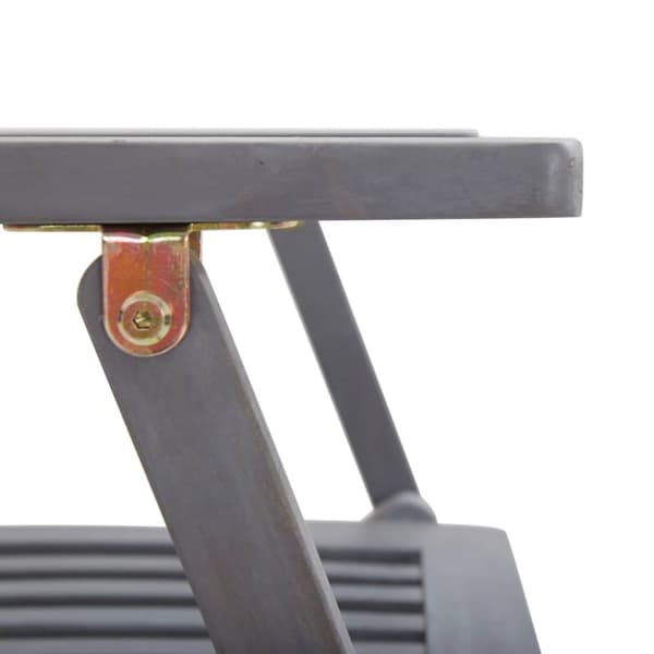 vidaXL foldbare havestole 2 stk. massivt akacietræ