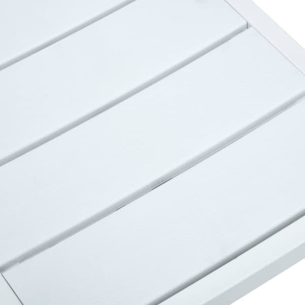 vidaXL havestole 4 stk. HDPE trælook hvid