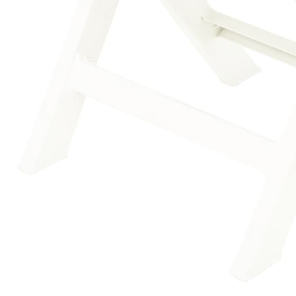 vidaXL foldbare havestole 2 stk. plastik hvid