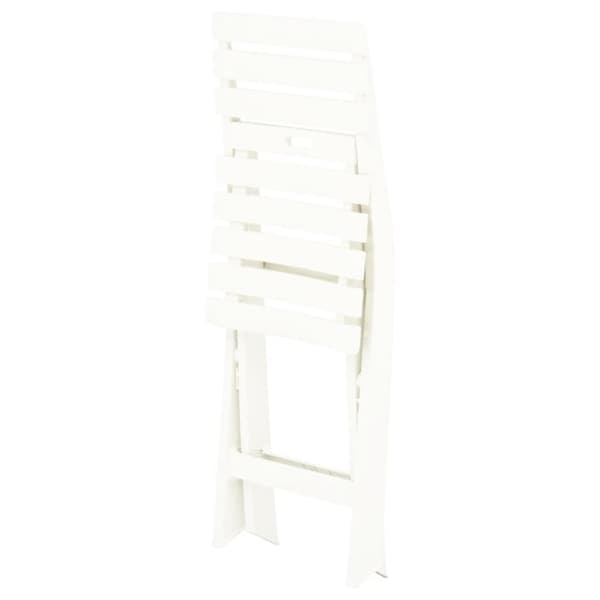 vidaXL foldbare havestole 2 stk. plastik hvid