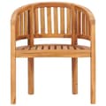 Miniatyrbilde 3 av 7: vidaXL Stol bananformet heltre teak