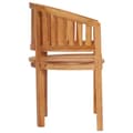 Miniatyrbilde 4 av 7: vidaXL Stol bananformet heltre teak