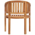 Miniatyrbilde 5 av 7: vidaXL Stol bananformet heltre teak