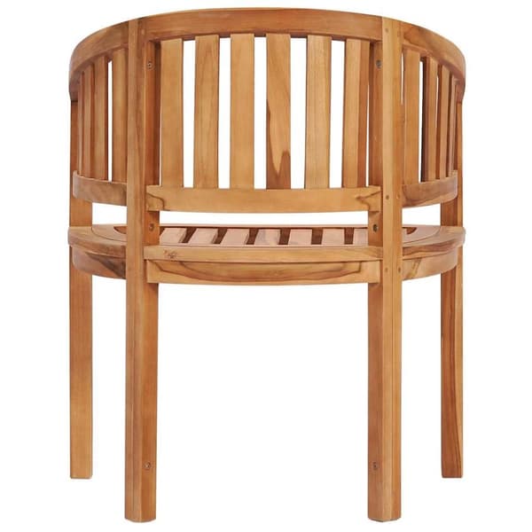 vidaXL Stol bananformet heltre teak