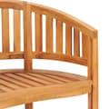 Miniatyrbilde 7 av 7: vidaXL Stol bananformet heltre teak